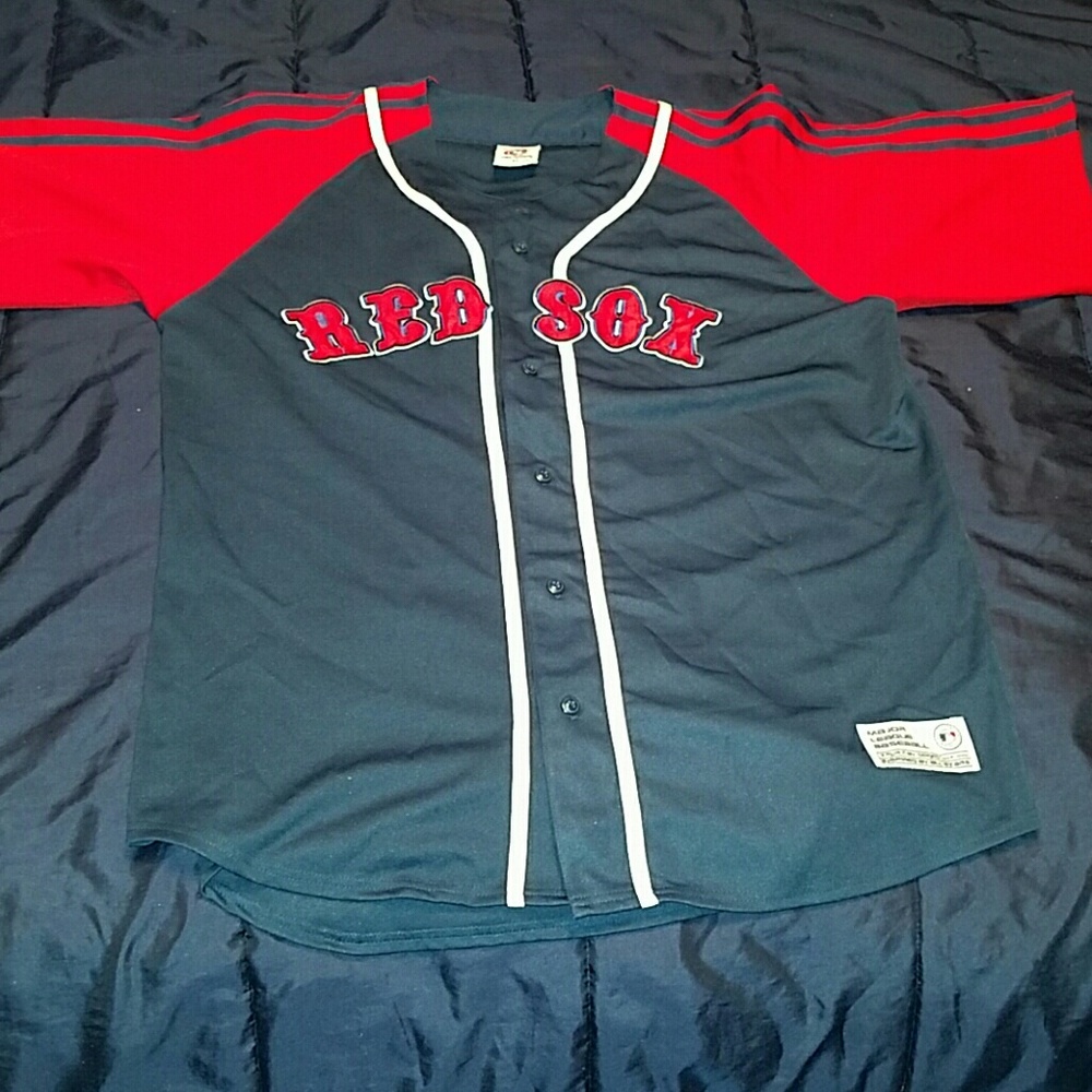 Throwback Sewn MLB Boston Red Sox Jersey